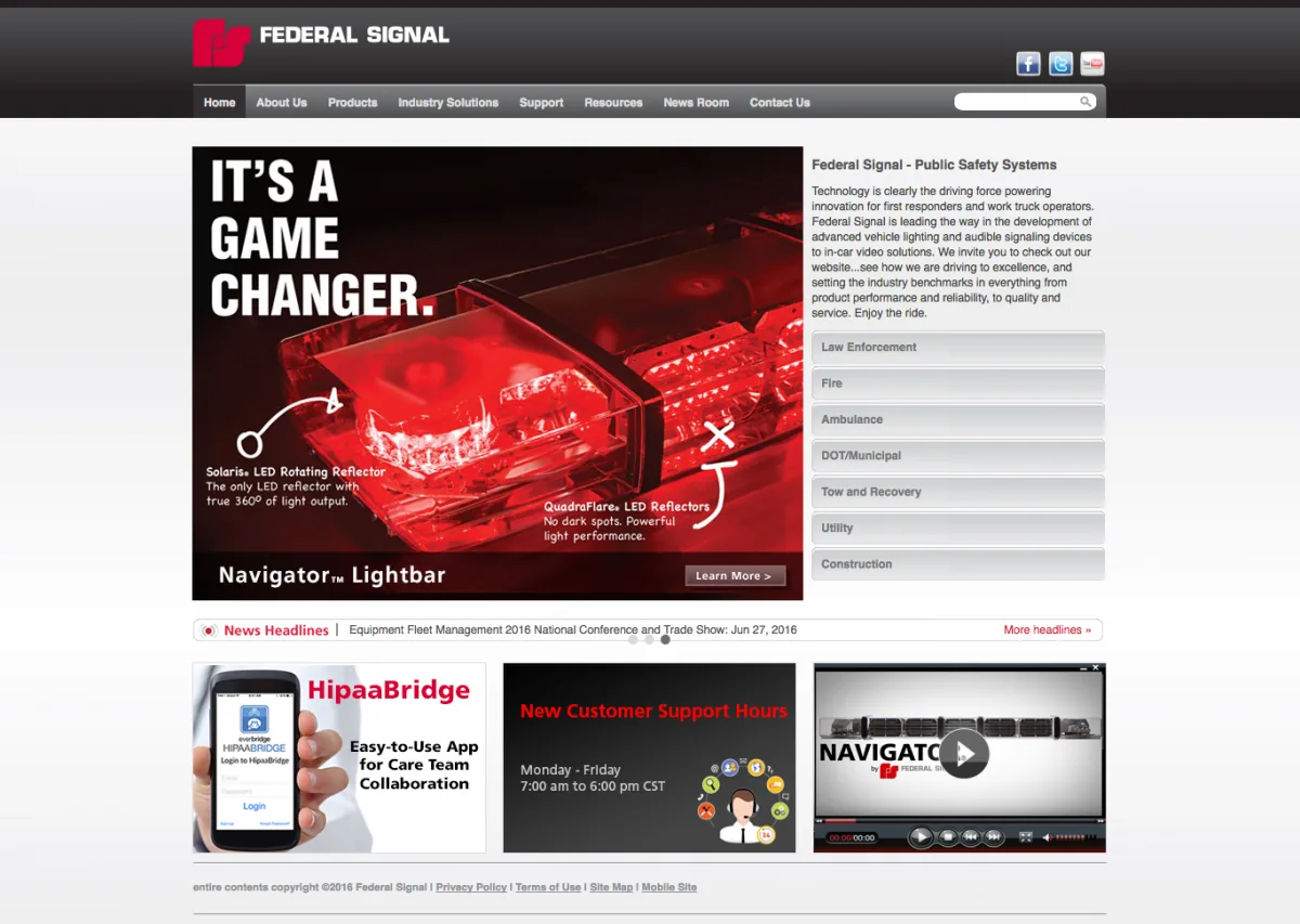 Federal Signal Website